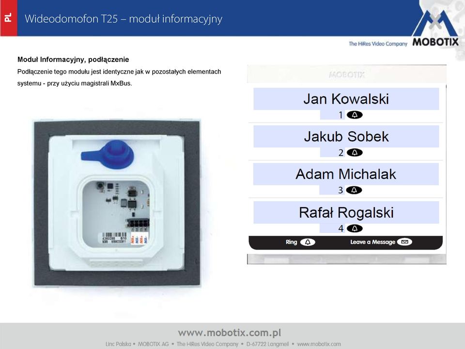 modułu jest identyczne jak w pozostałych