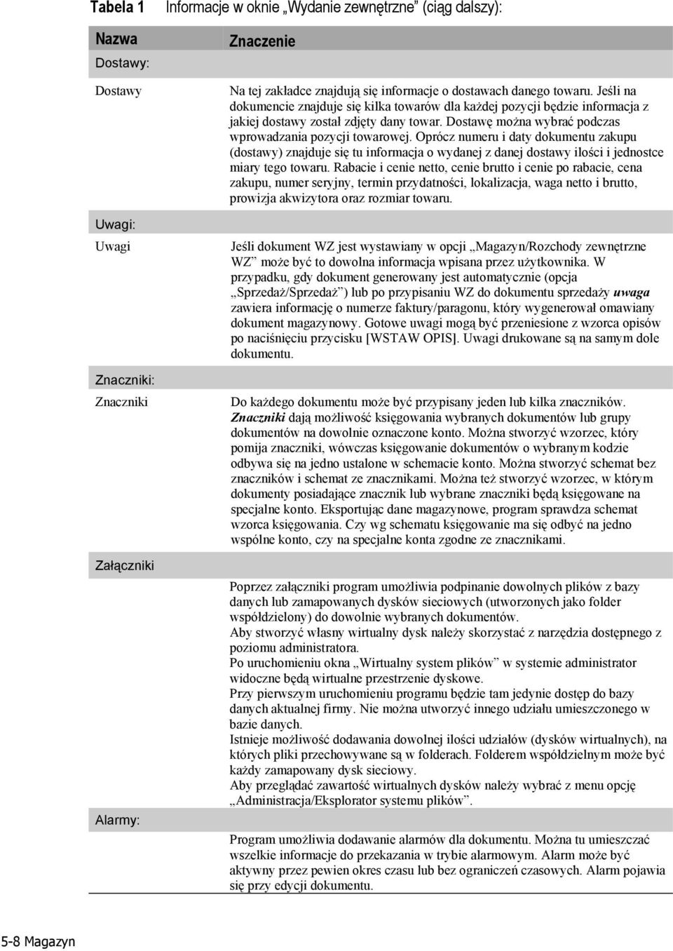 Dostawę można wybrać podczas wprowadzania pozycji towarowej. Oprócz numeru i daty dokumentu zakupu (dostawy) znajduje się tu informacja o wydanej z danej dostawy ilości i jednostce miary tego towaru.