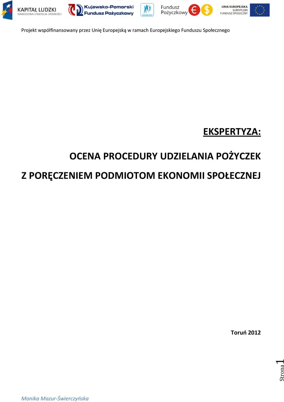 POŻYCZEK Z PORĘCZENIEM