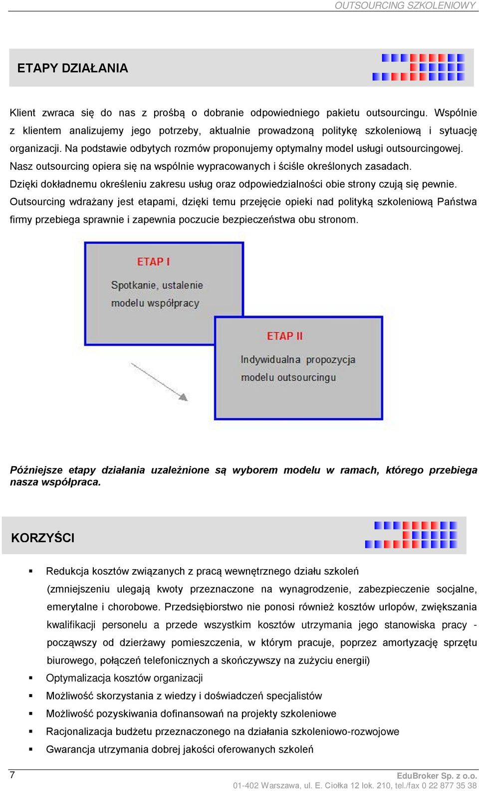 Nasz outsourcing opiera się na wspólnie wypracowanych i ściśle określonych zasadach. Dzięki dokładnemu określeniu zakresu usług oraz odpowiedzialności obie strony czują się pewnie.