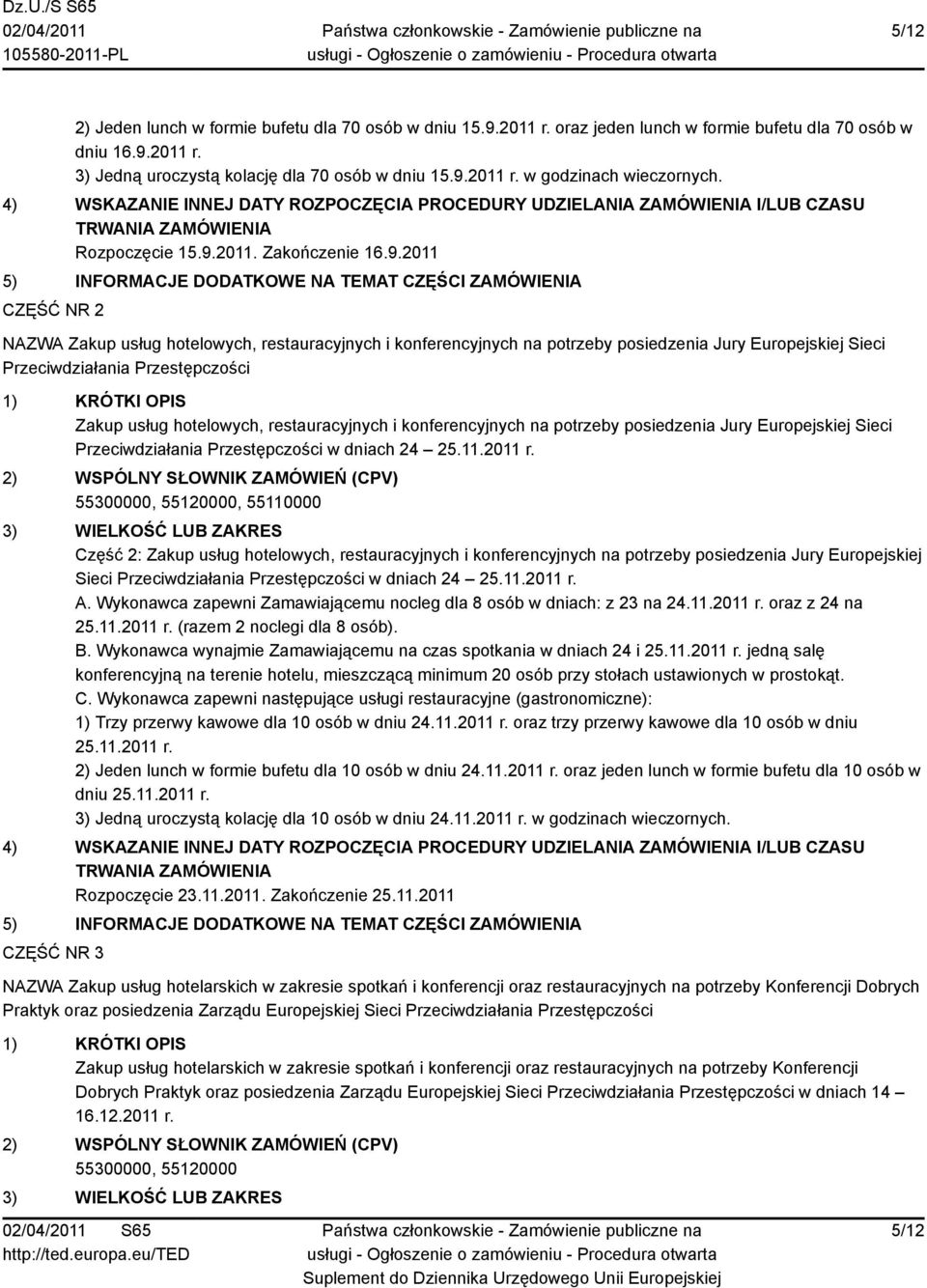 2011. Zakończenie 16.9.