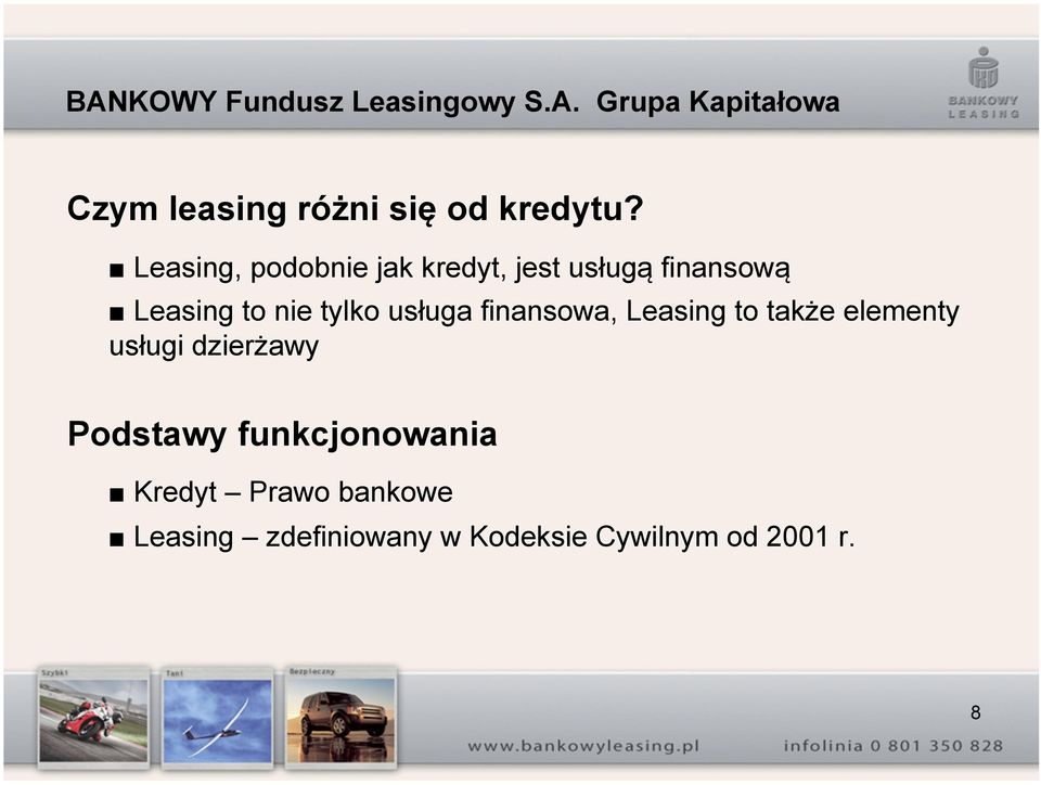 tylko usługa finansowa, Leasing to także elementy usługi dzierżawy