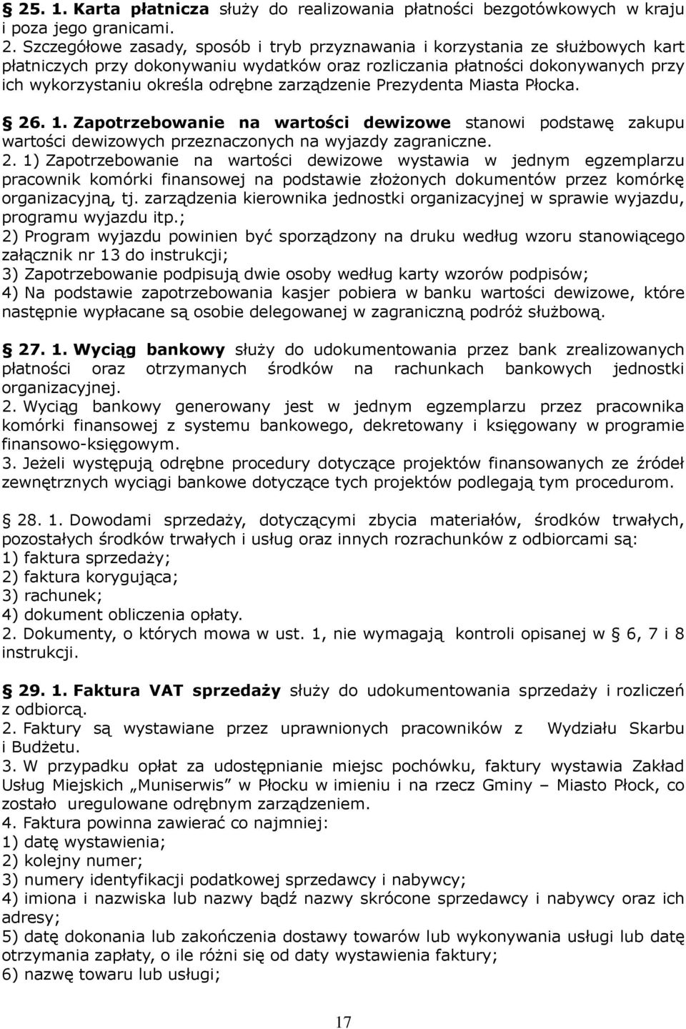 zarządzenie Prezydenta Miasta Płocka. 26