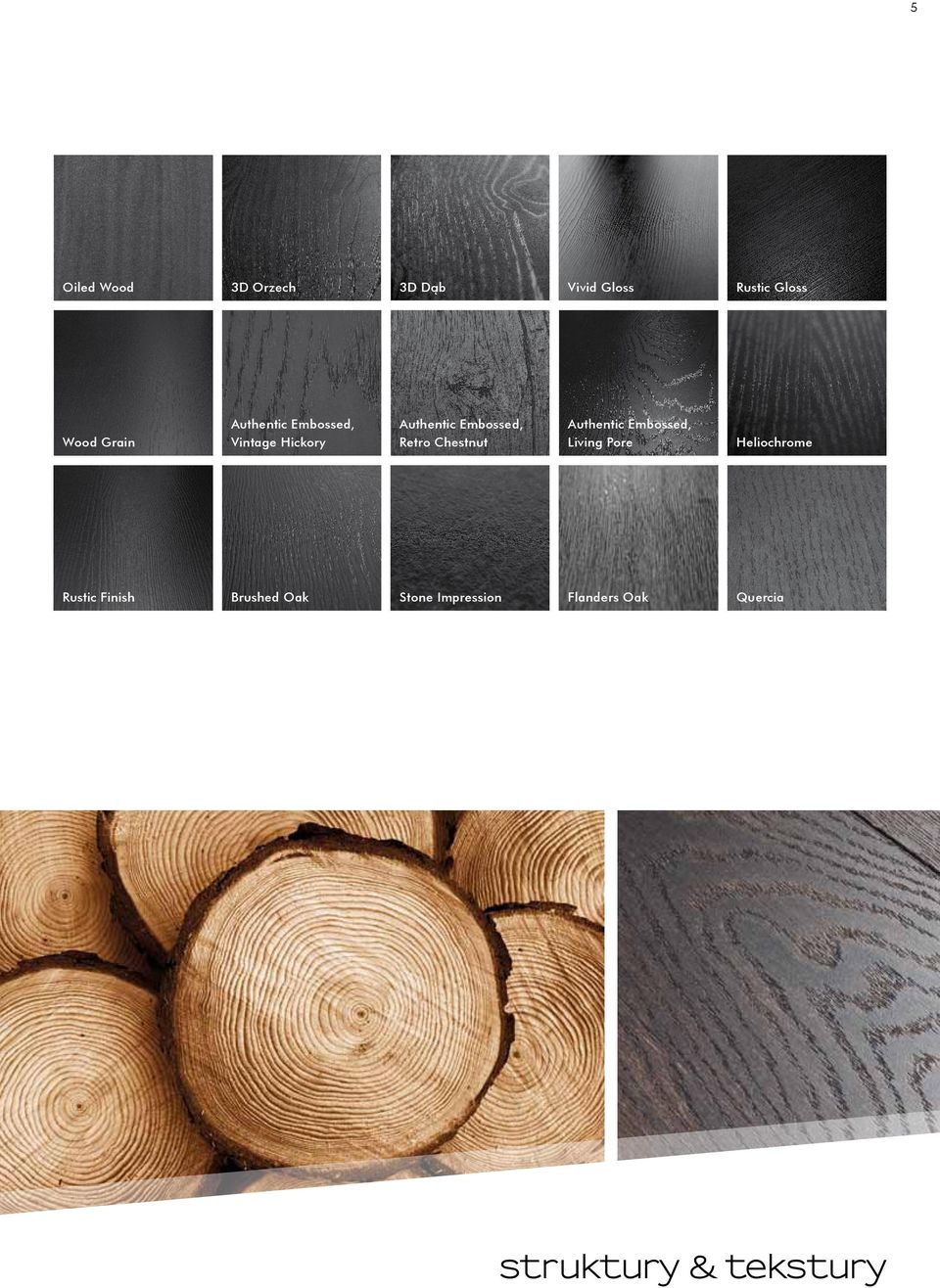 Chestnut Authentic Embossed, Living Pore Heliochrome Rustic Finish