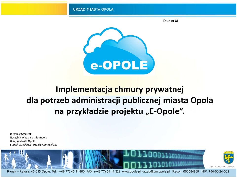 projektu E-Opole.