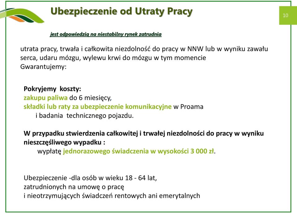 komunikacyjne w Proama i badania technicznego pojazdu.