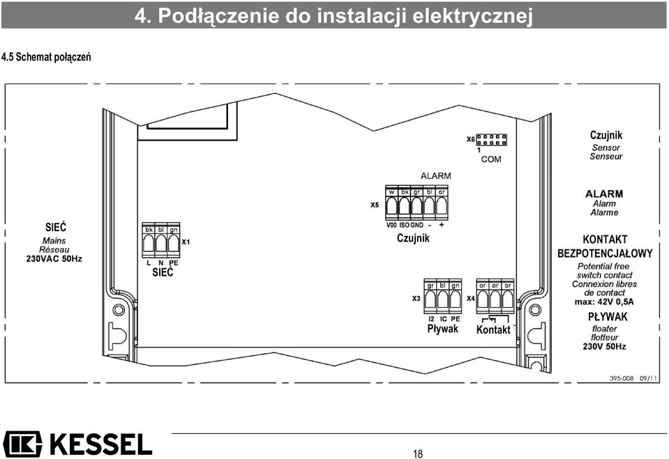 5 Schemat połączeń Czujnik SIEĆ