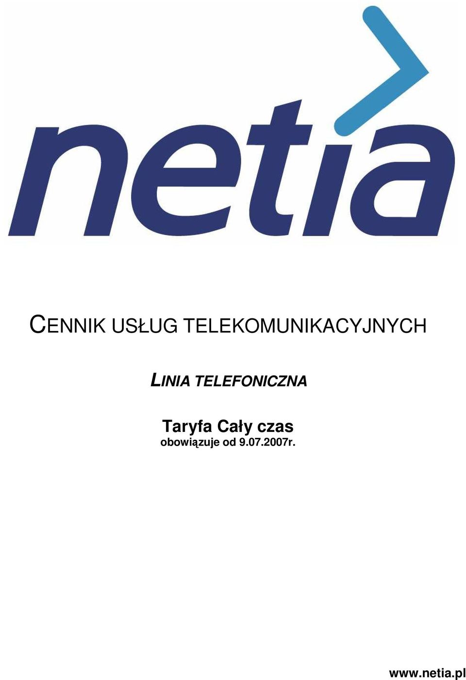 TELEFONICZNA Taryfa Cały