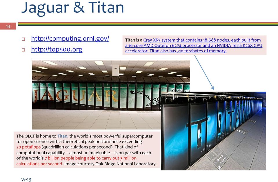 Titan also has 710 terabytes of memory.
