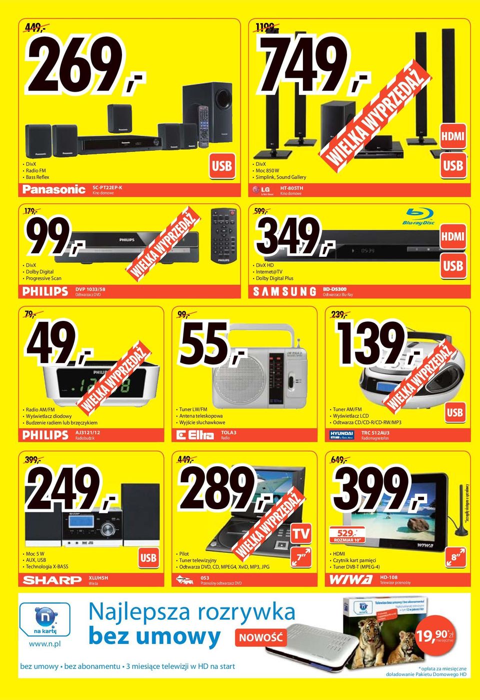 brzęczykiem Tuner LW/FM ntena teleskopowa Wyjście słuchawkowe Tuner M/FM Wyświetlacz LCD Odtwarza CD/CD-R/CD-RW/MP3 J3121/12 Radiobudzik TOL3 Radio TRC 512U3 Radiomagnetofon Moc 5 W UX, Technologia
