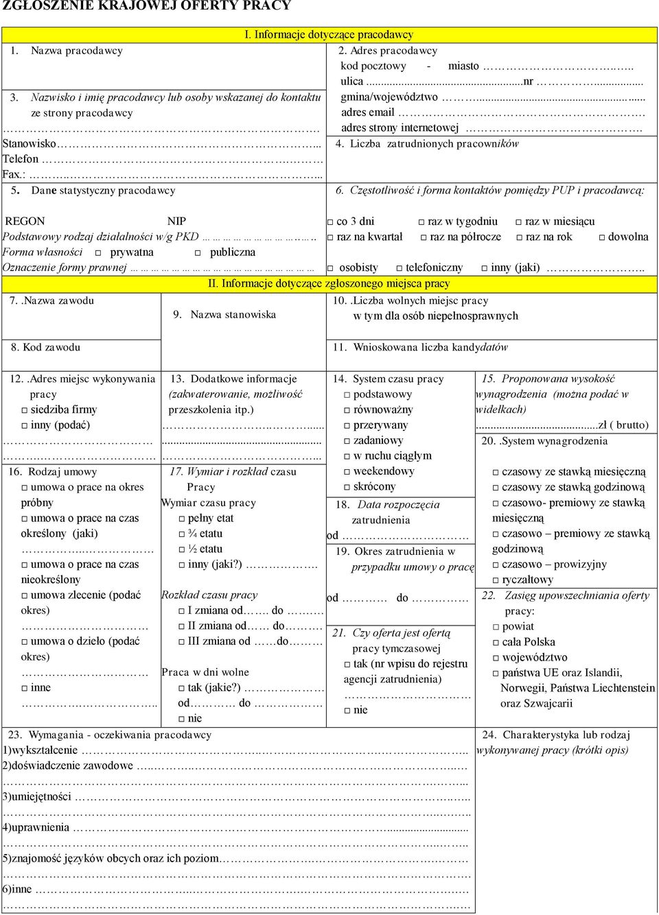 adres strony internetowej. 4. Liczba zatrudnionych pracowników 6.