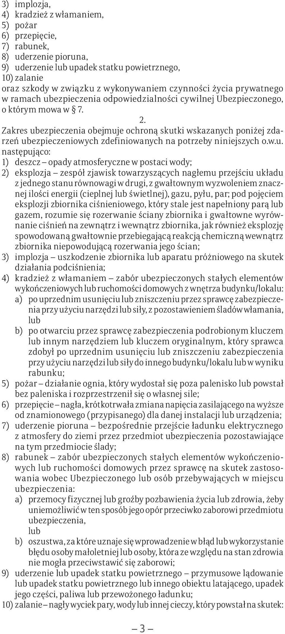 Zakres ub