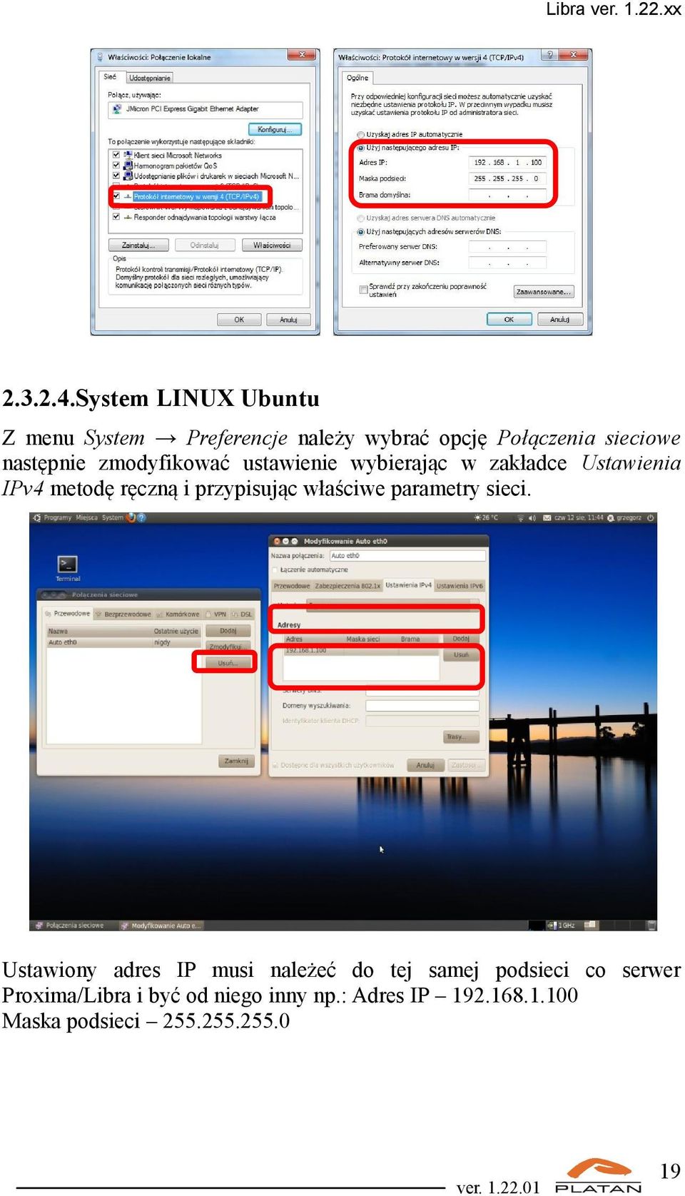 zmodyfikować ustawienie wybierając w zakładce Ustawienia IPv4 metodę ręczną i przypisując właściwe
