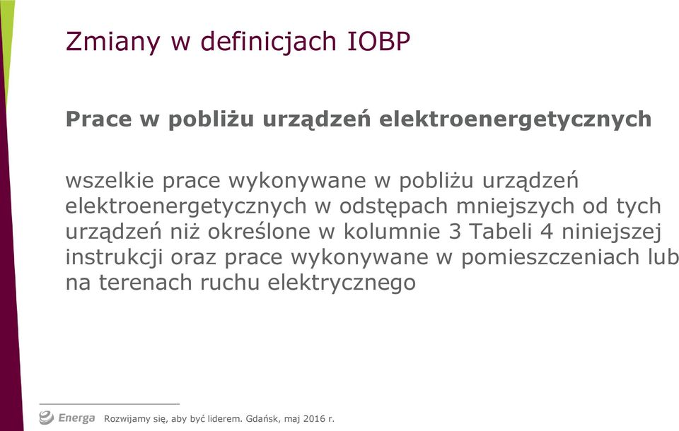 mniejszych od tych urządzeń niż określone w kolumnie 3 Tabeli 4 niniejszej