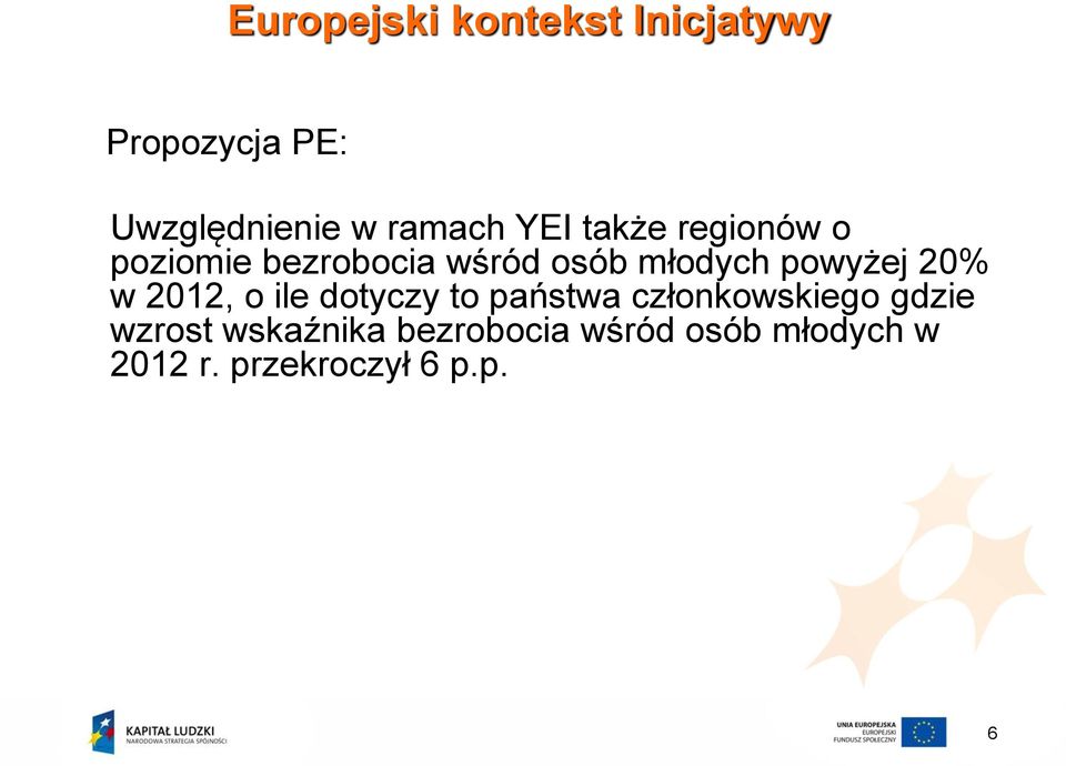 powyżej 20% w 2012, o ile dotyczy to państwa członkowskiego gdzie