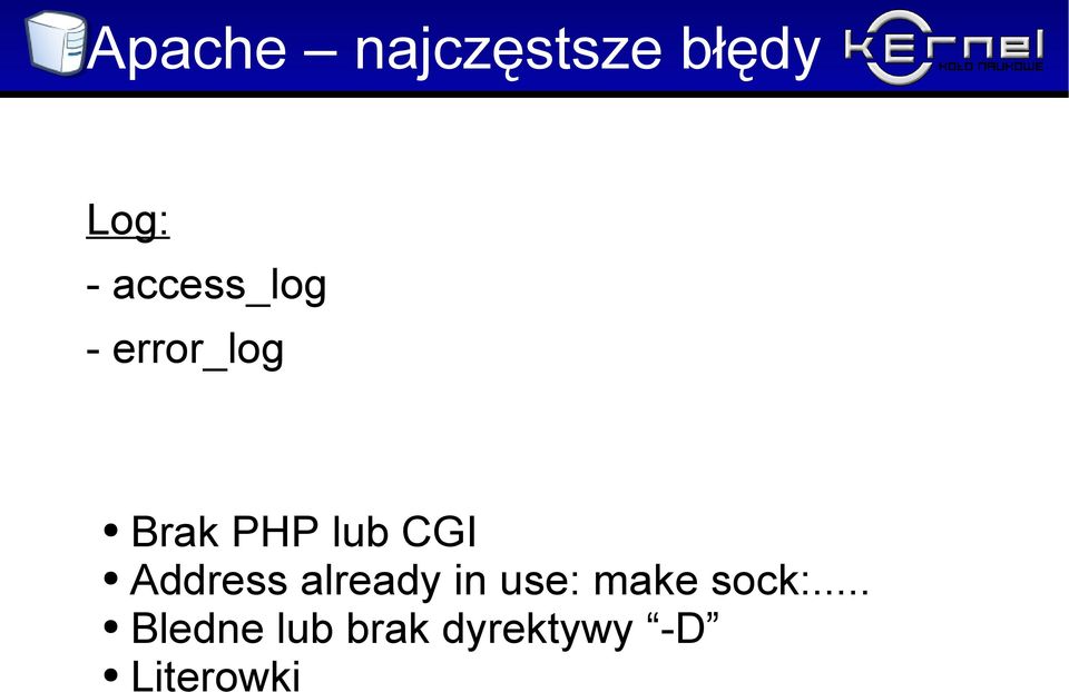 CGI Address already in use: make