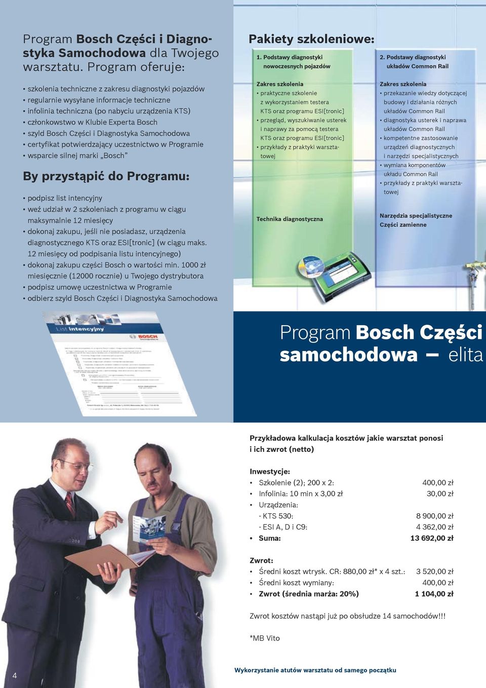 szyld Bosch Części i Diagnostyka Samochodowa certyfikat potwierdzający uczestnictwo w Programie wsparcie silnej marki Bosch By przystąpić do Programu: podpisz list intencyjny weź udział w 2