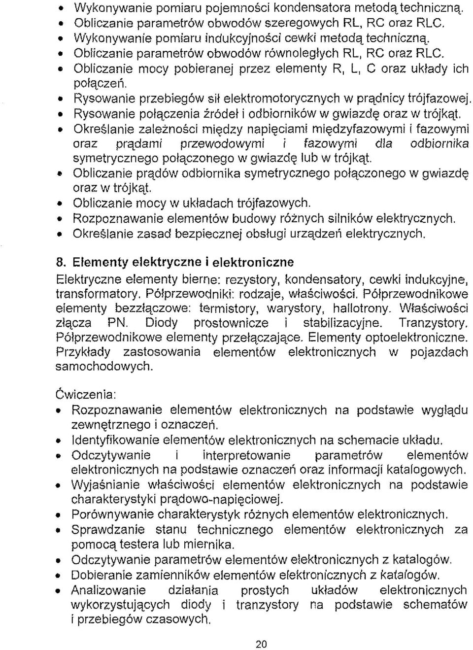 Rysowanie przebiegow sit elektromotorycznych w prqdnicy trojfazowej. e e Rysowanie polqczenia irodet i odbiornikow w gwiazdg oraz w trojkqt.