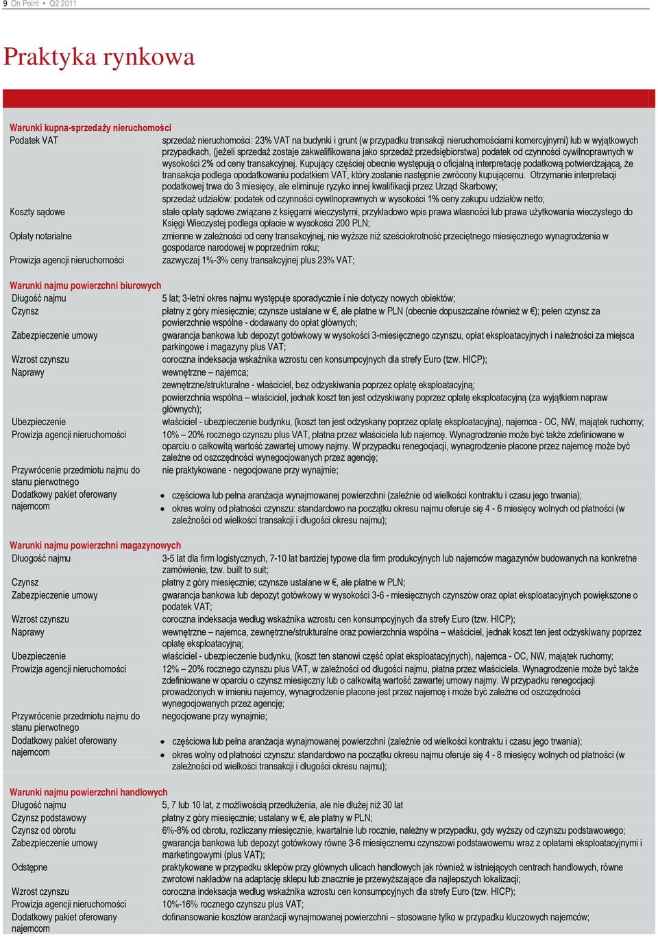 transakcyjnej. Kupujący częściej obecnie występują o oficjalną interpretację podatkową potwierdzającą, że transakcja podlega opodatkowaniu podatkiem VAT, który zostanie następnie zwrócony kupującemu.