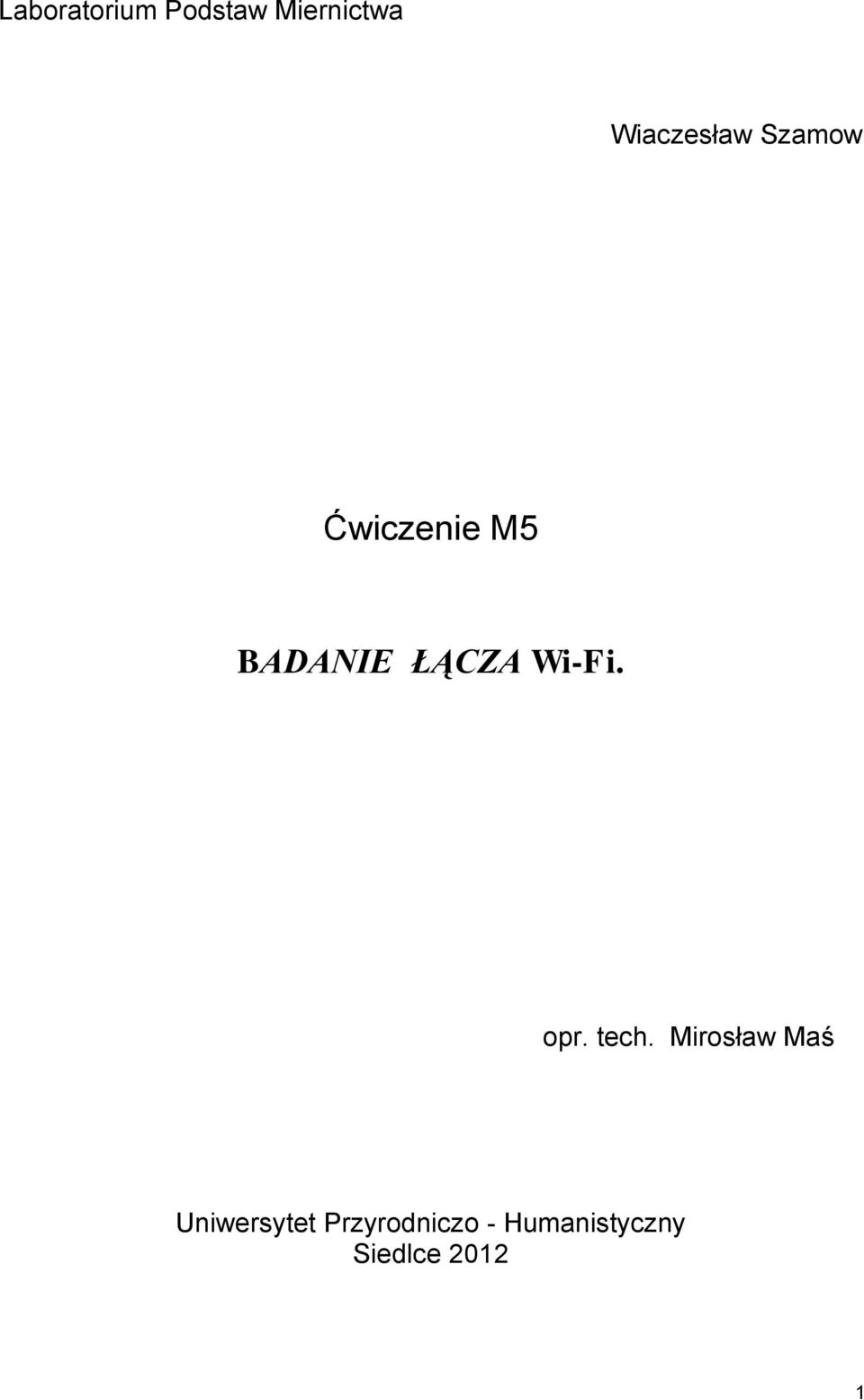 ŁĄCZA Wi-Fi. opr. tech.