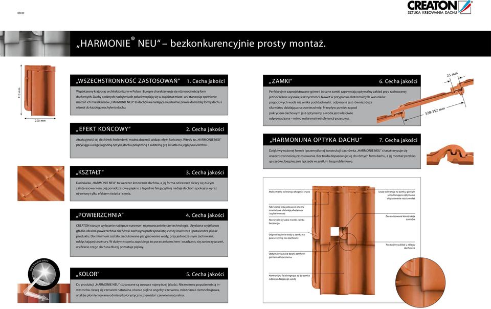 Dachy o różnych nachyleniach połaci wtapiają się w krajobraz miast i wsi stanowiąc spełnienie marzeń ich mieszkańców.