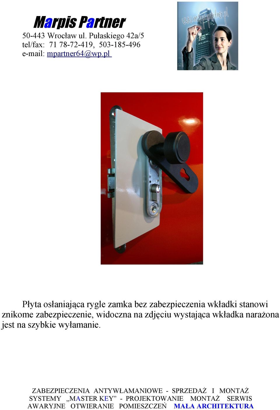 zabezpieczenie, widoczna na zdjęciu