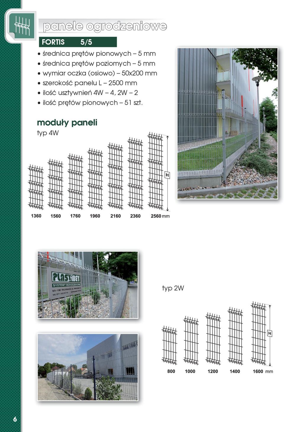 50x200 mm szerokość panelu L 2500 mm ilość usztywnień 4W 4,