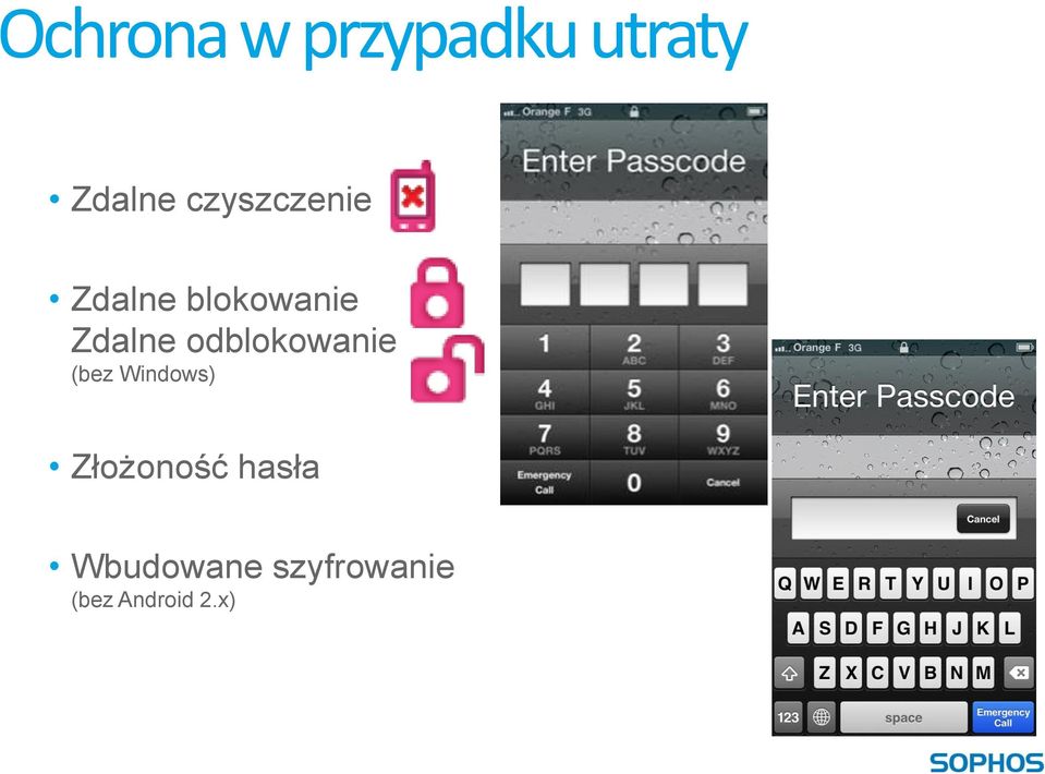 odblokowanie (bez Windows) Złożoność