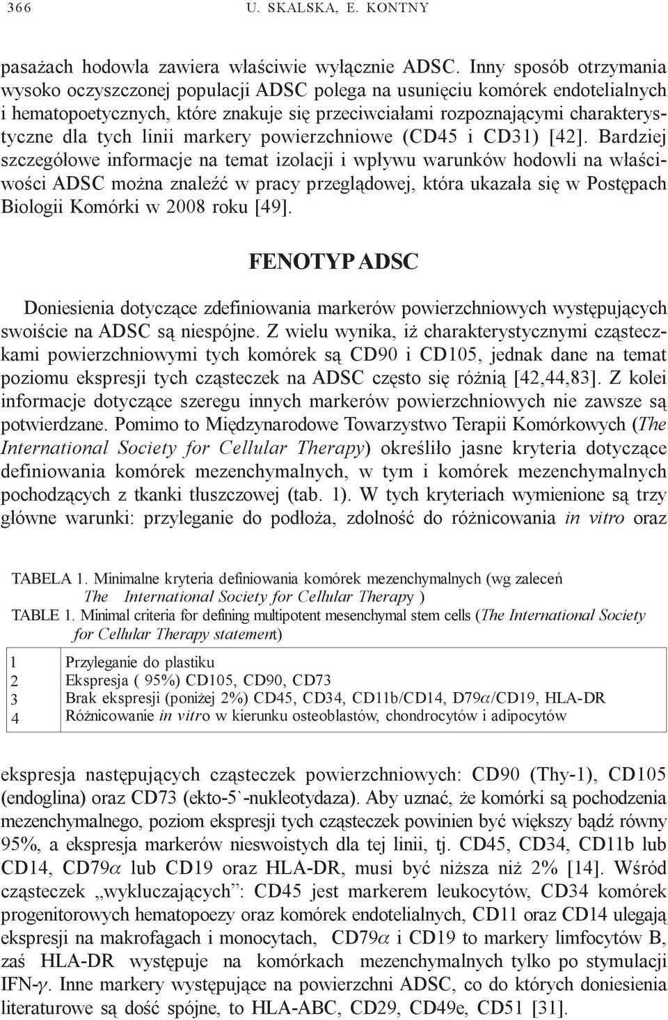 linii markery powierzchniowe (CD45 i CD31) [42].