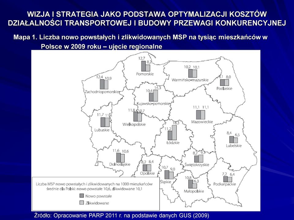 na tysiąc mieszkańców w Polsce w 2009 roku
