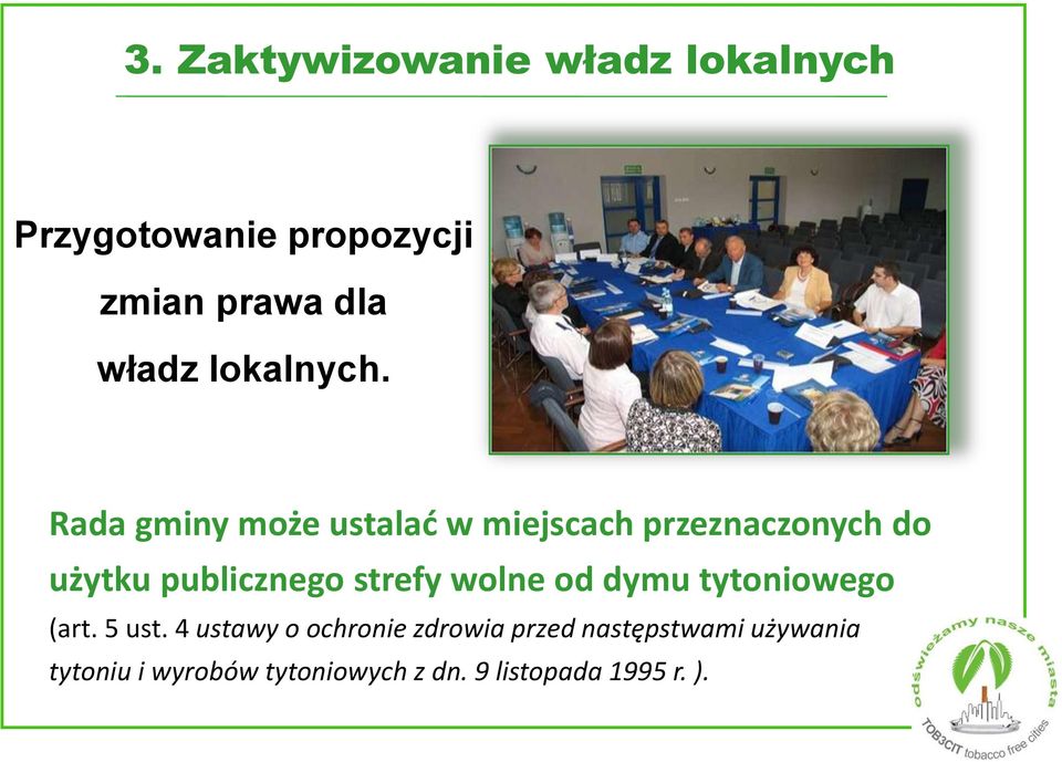 Rada gminy może ustalać w miejscach przeznaczonych do użytku publicznego strefy