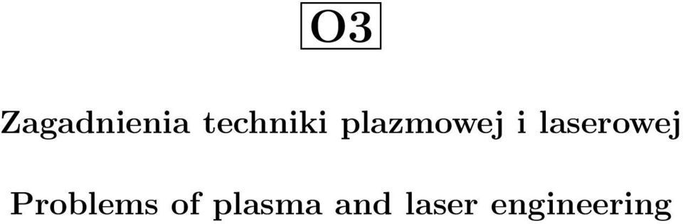 laserowej Problems of