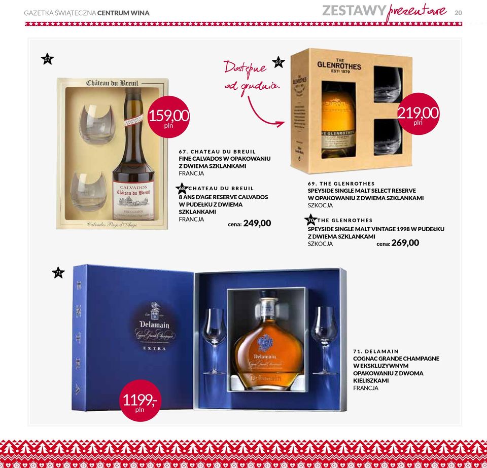 CHATEAU DU BREUIL 8 ANS D AGE RESERVE CALVADOS W PUDEŁKU Z DWIEMA SZKLANKAMI cena: 249,00 69.