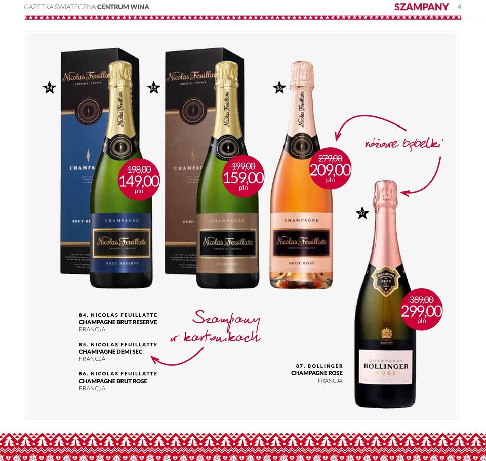 NICOLAS FEUILLATTE CHAMPAGNE BRUT RESERVE 85.