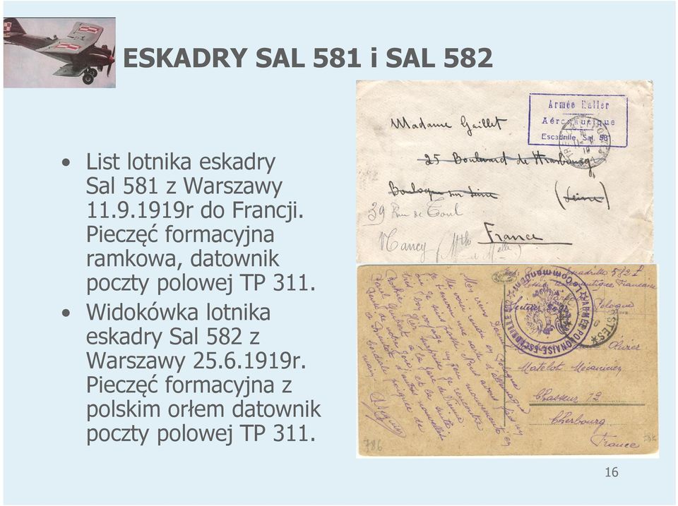 Pieczęć formacyjna ramkowa, datownik poczty polowej TP 311.
