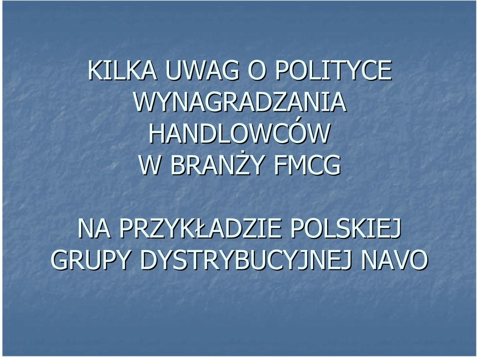 BRANŻY Y FMCG NA