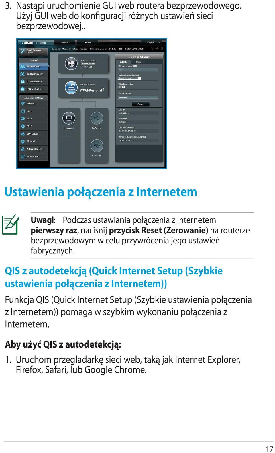 przywrócenia jego ustawień fabrycznych.