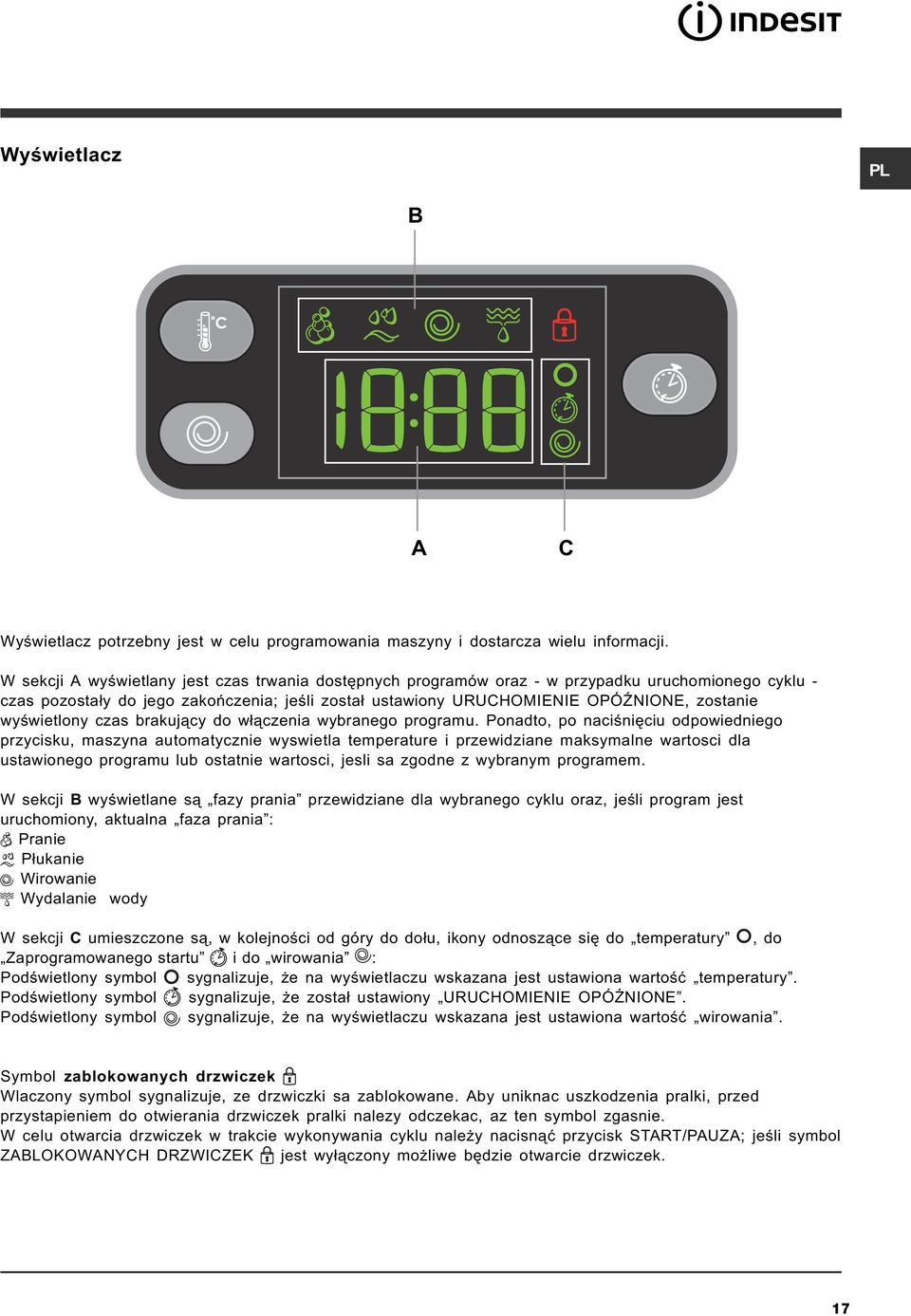 wyœwietlony czas brakuj¹cy do w³¹czenia wybranego programu.