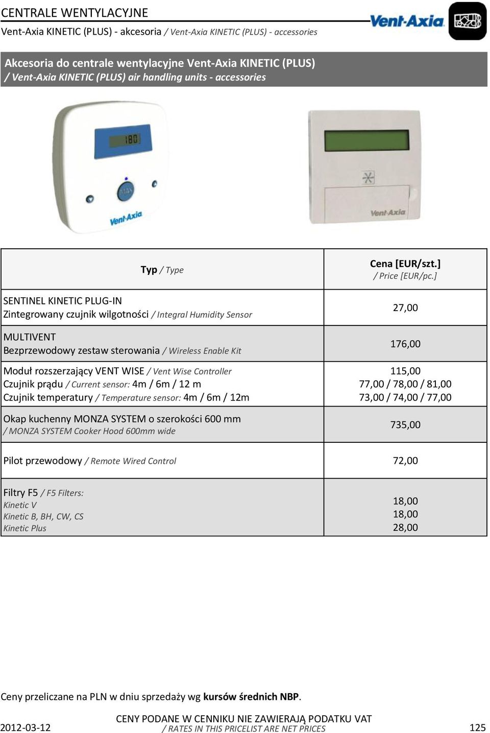 Wise Controller Czujnik prądu / Current sensor: 4m / 6m / 12 m Czujnik temperatury / Temperature sensor: 4m / 6m / 12m Okap kuchenny MONZA SYSTEM o szerokości 600 mm / MONZA SYSTEM Cooker Hood 600mm