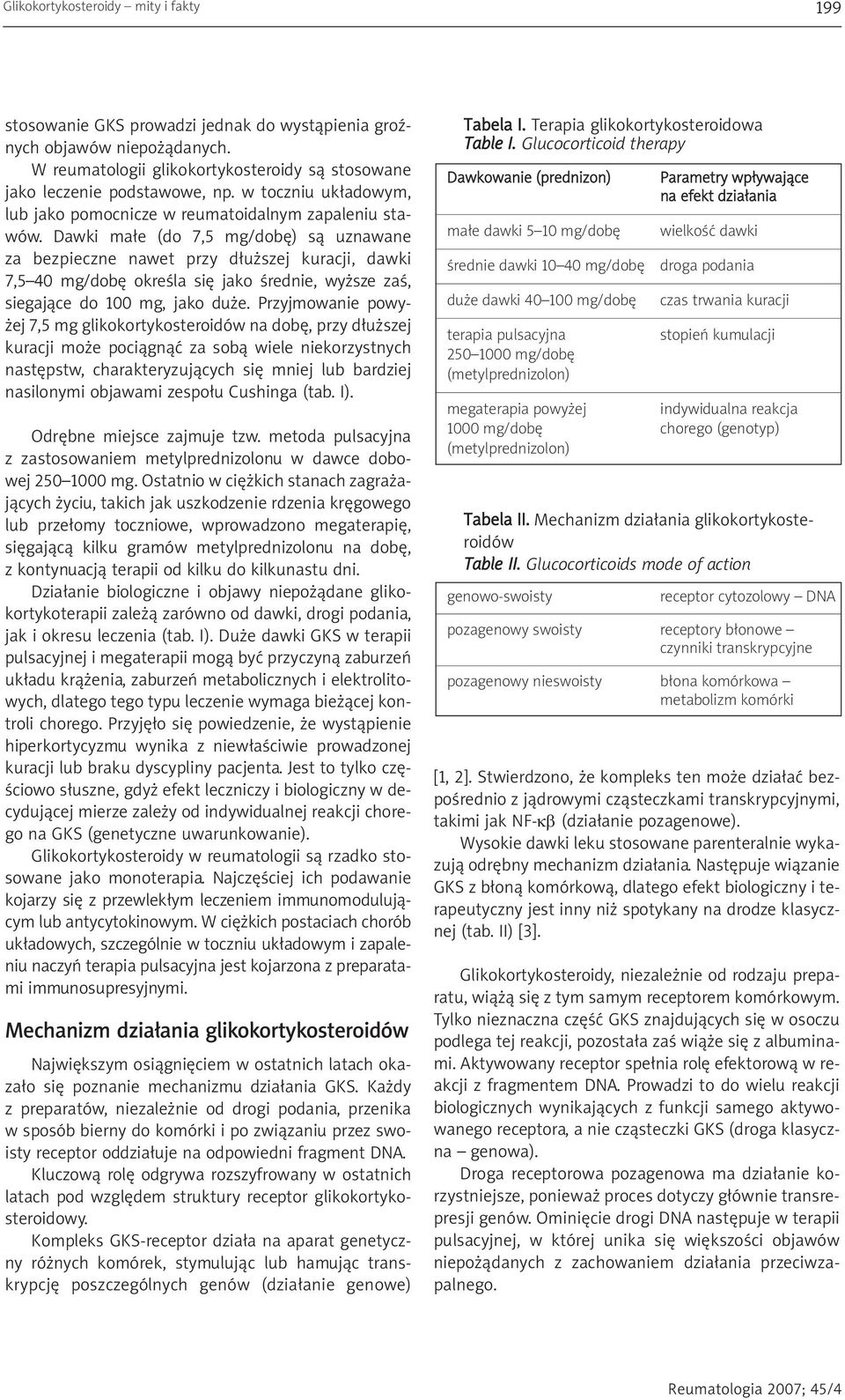 Dawki małe (do 7,5 mg/dobę) są uznawane za bezpieczne nawet przy dłuższej kuracji, dawki 7,5 40 mg/dobę określa się jako średnie, wyższe zaś, siegające do 100 mg, jako duże.