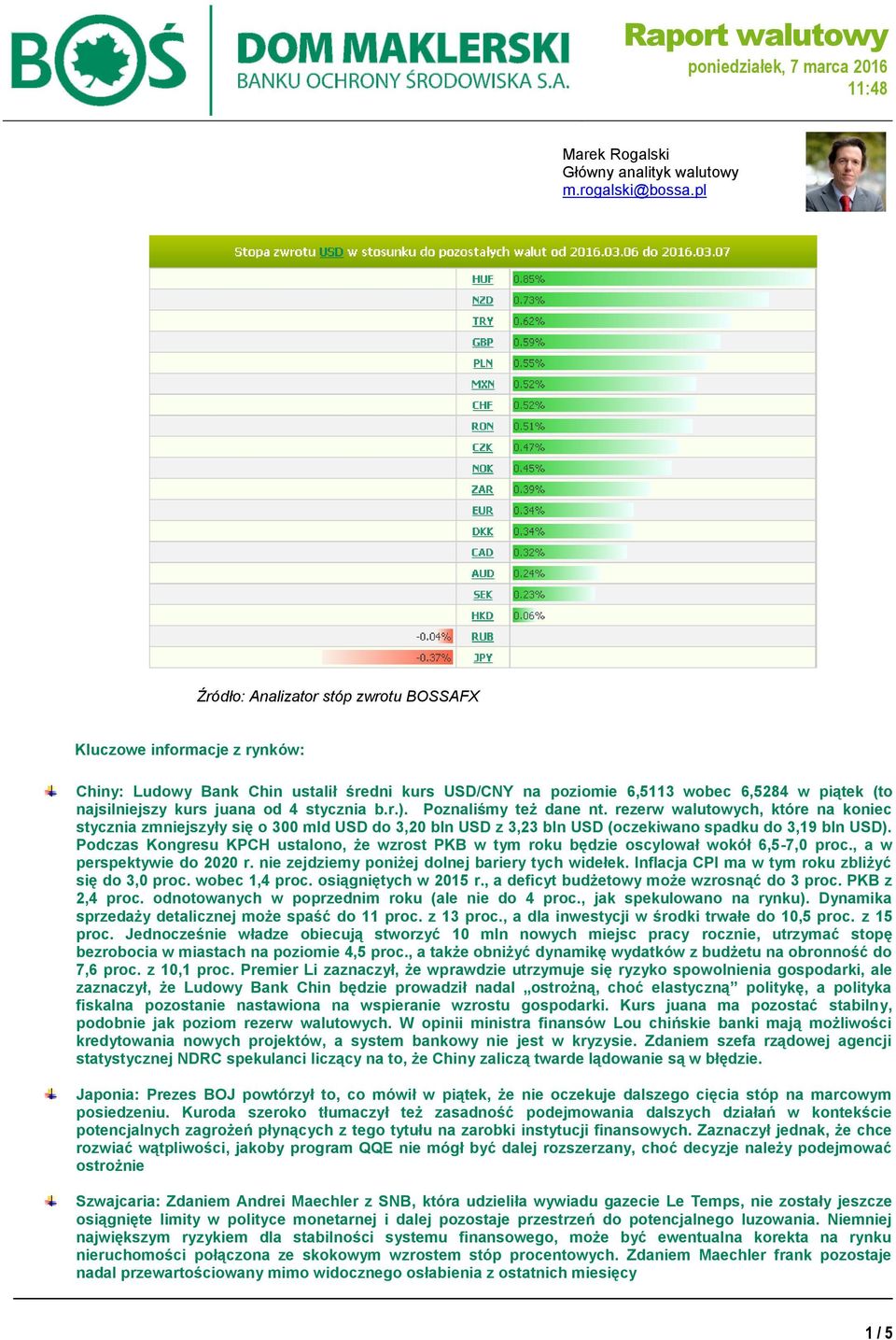 stycznia b.r.). Poznaliśmy też dane nt. rezerw walutowych, które na koniec stycznia zmniejszyły się o 300 mld USD do 3,20 bln USD z 3,23 bln USD (oczekiwano spadku do 3,19 bln USD).