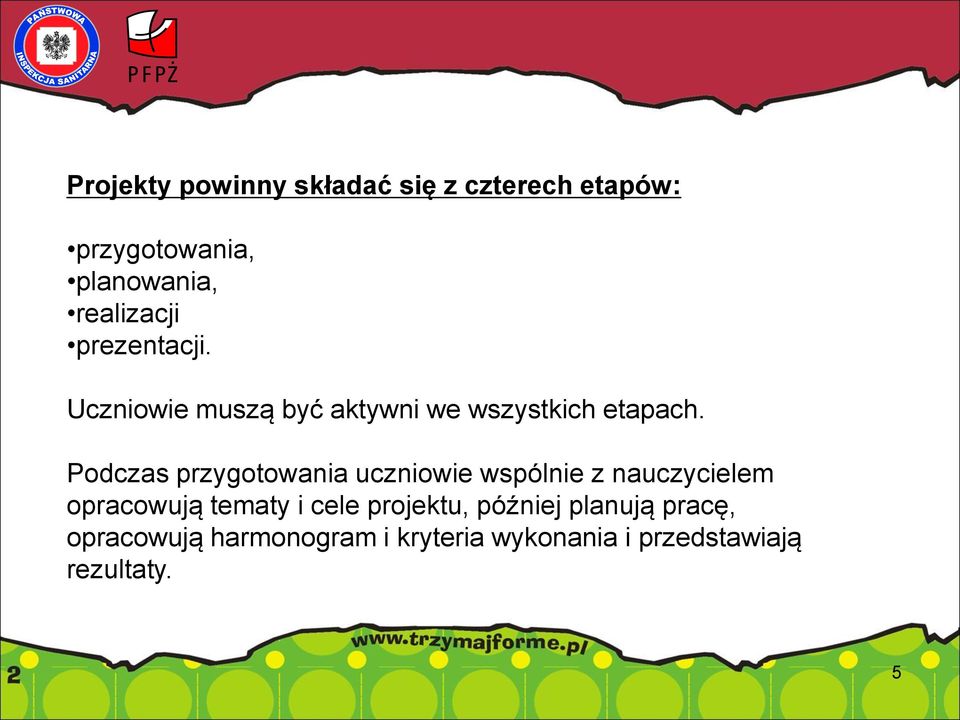 Podczas przygotowania uczniowie wspólnie z nauczycielem opracowują tematy i cele