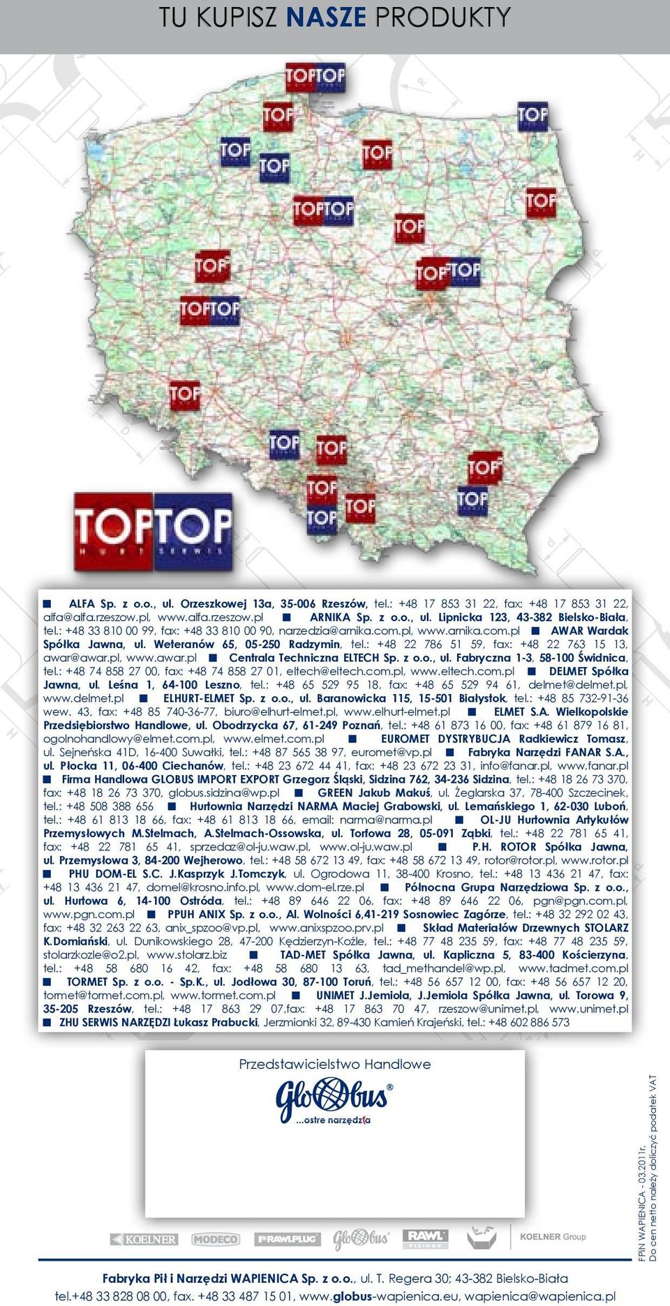 : +48 22 786 51 59, fax: +48 22 763 15 13, awar@awar.pl, www.awar.pl Centrala Techniczna ELTECH Sp. z o.o., ul. Fabryczna 1-3, 58-100 Świdnica, tel.