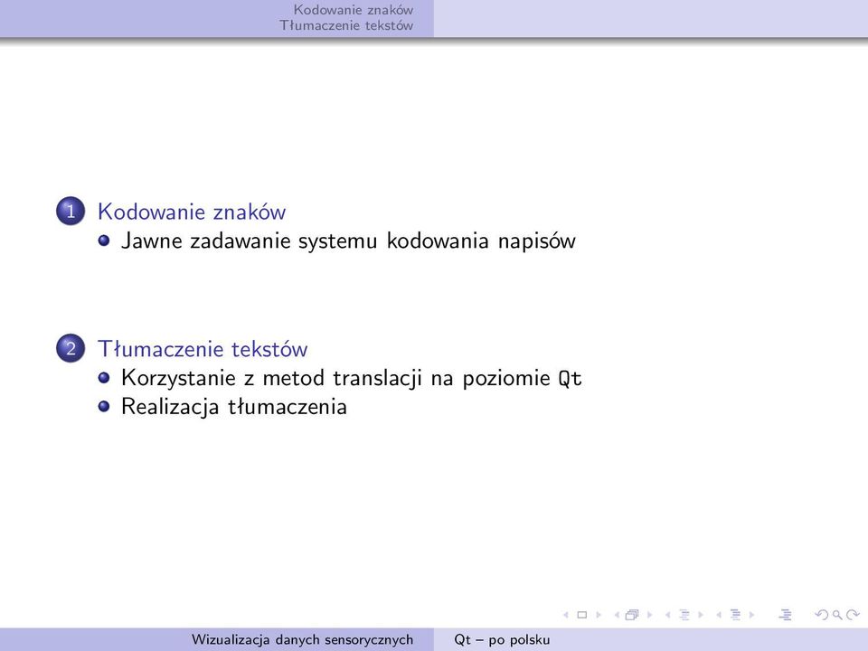 translacji na poziomie Qt