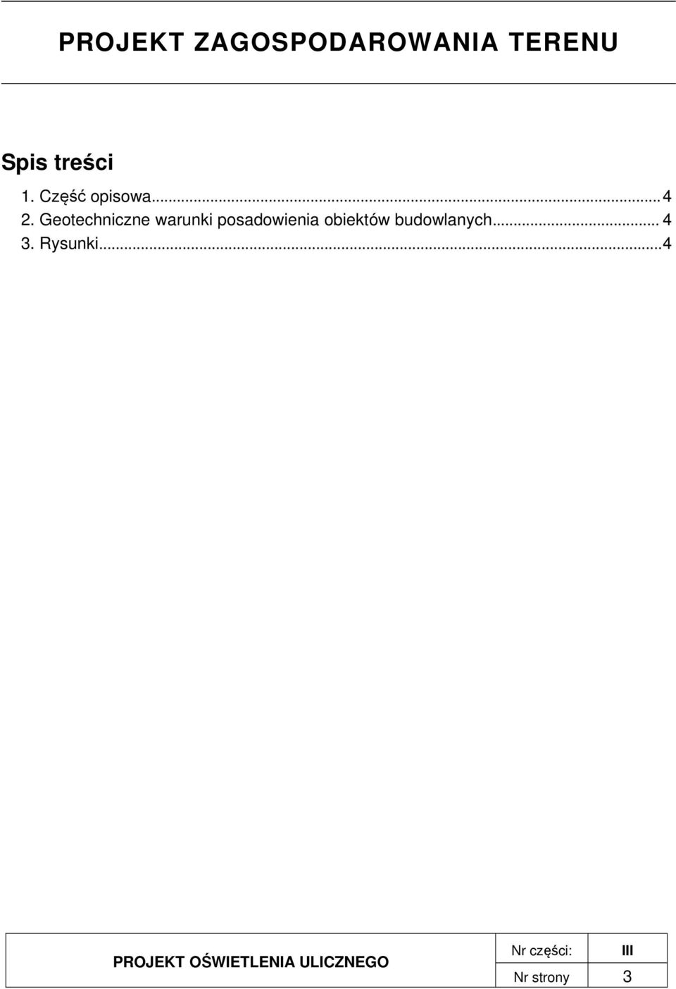 Geotechniczne warunki posadowienia