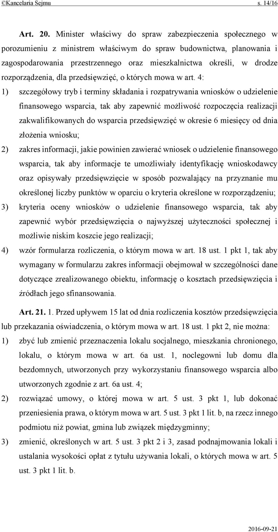rozporządzenia, dla przedsięwzięć, o których mowa w art.