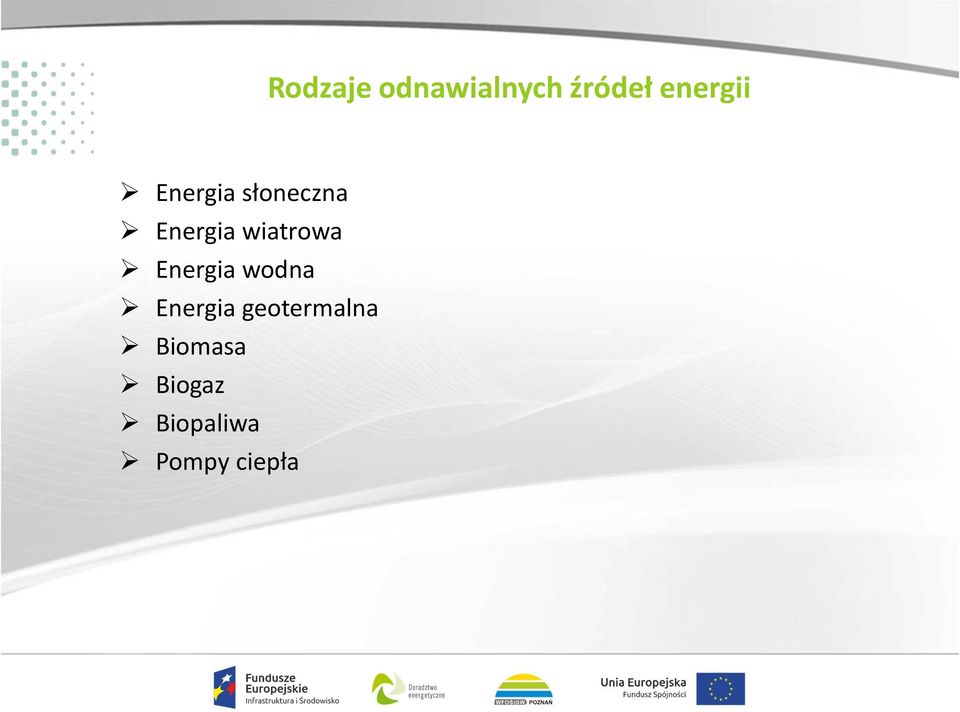 Energia wodna Energia geotermalna