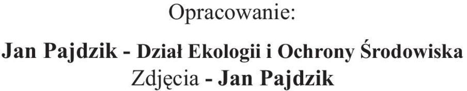 Ekologii i Ochrony