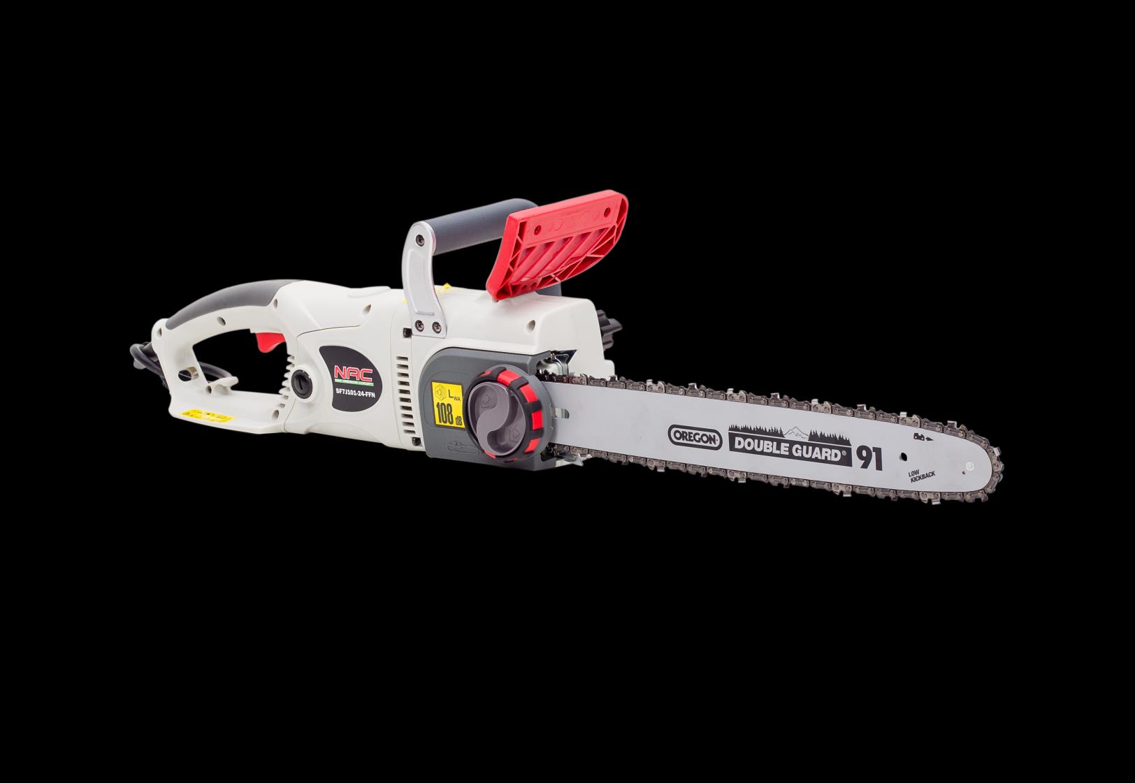 Pilarka elektryczna SF7J101-24-FFN / CE24-OS-S Pobór mocy 2400 W Prowadnica OREGON Długość prowadnicy 40 cm Łańcuch Szybkość cięcia Pojemność zbiornika oleju OREGON 14 m/s 140 ml Szybki hamulec