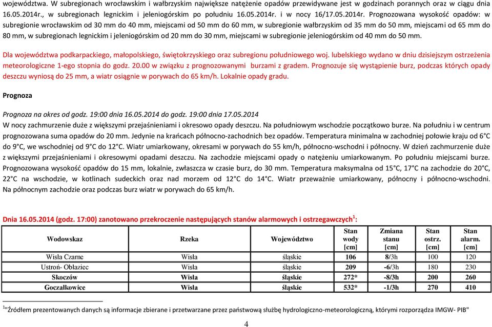 i w nocy 16/17.05.2014r.